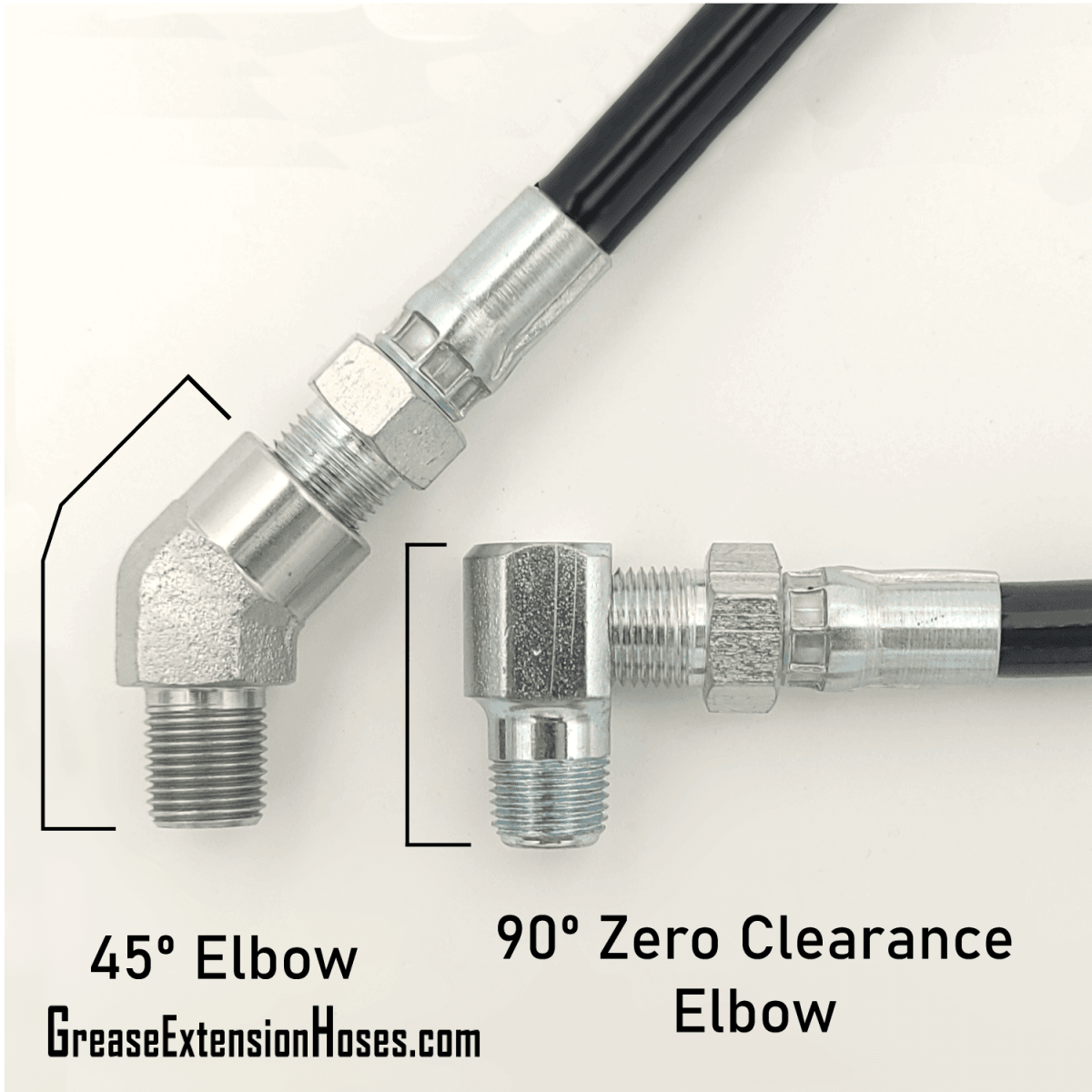 Grease Fitting Relocation Hose Elbows