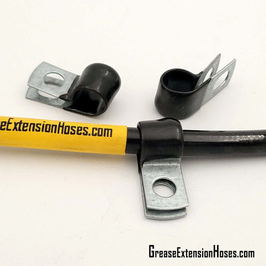 Grease Fitting Relocation Hose Hangers - Available in Packs of 10 Each.
