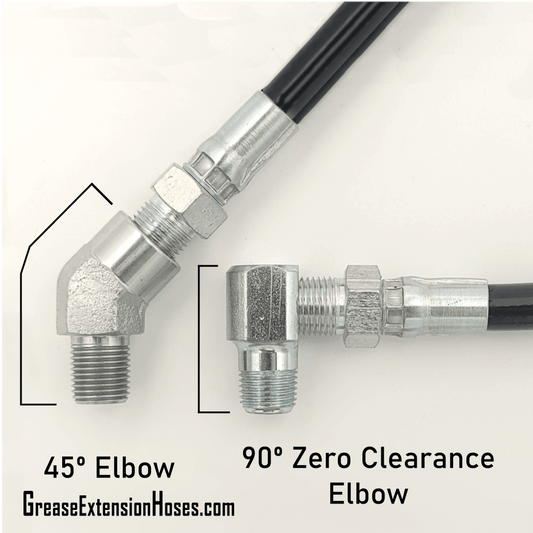 Grease Fitting Relocation Hose Elbows